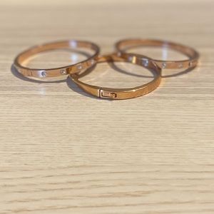 Kate Spade bangle bracelets rose gold